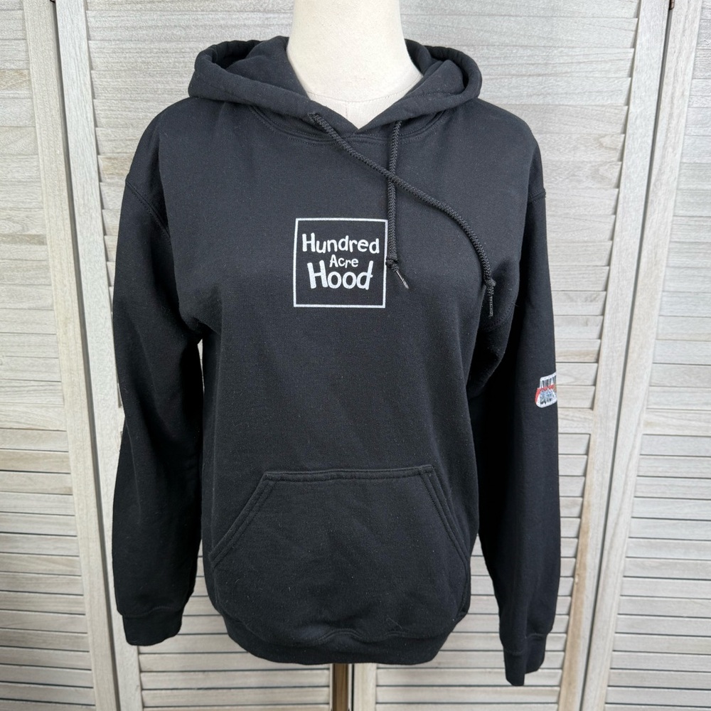 HUNDRED ACRE HOOD Disneyworld Monorail Hooded Pullover Sweatshirt Black-Small